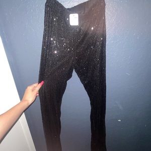 Fashion nova sequence pants never worn super cute just a little small